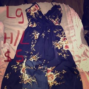 Floral high/low dress